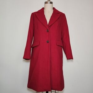 Banana Republic Vibrant Red Trench Coat